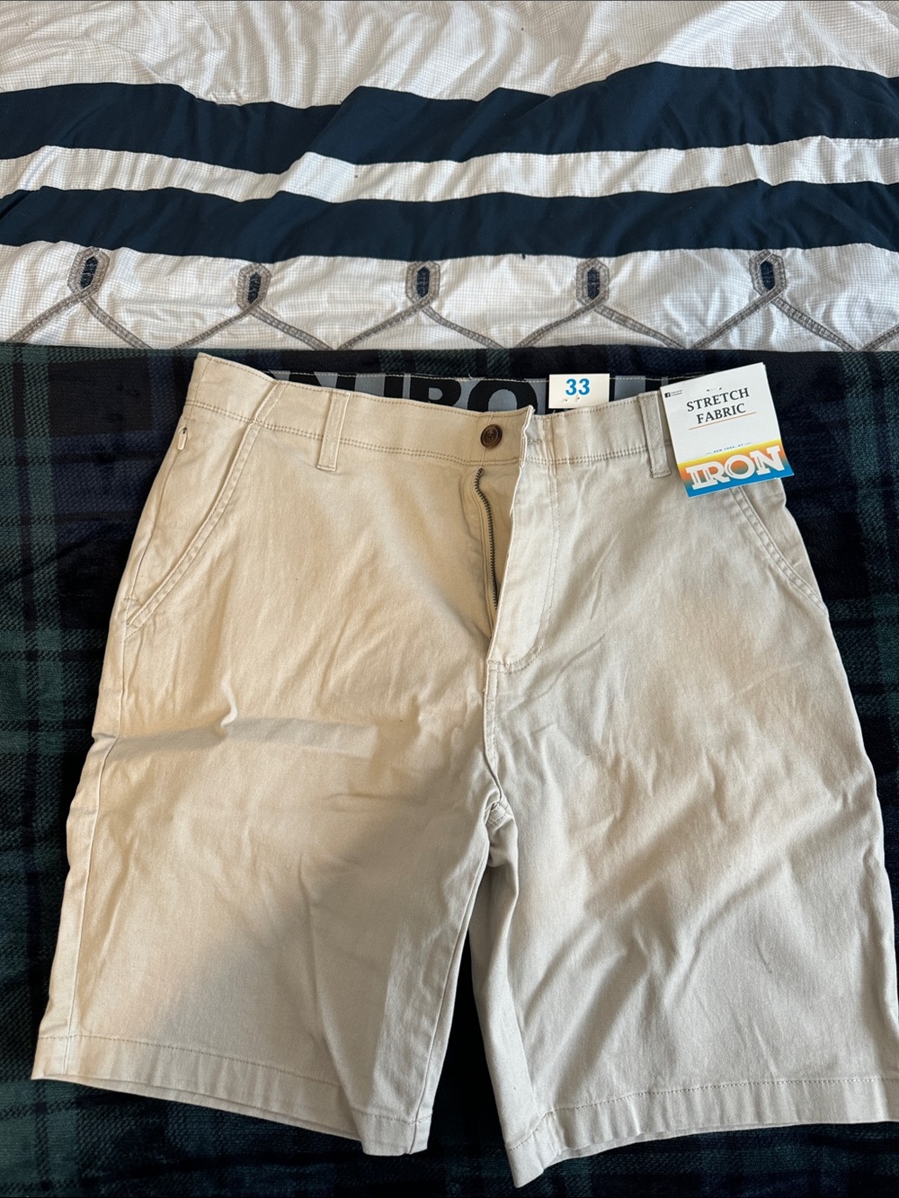 Dune Beige Waistband Shorts